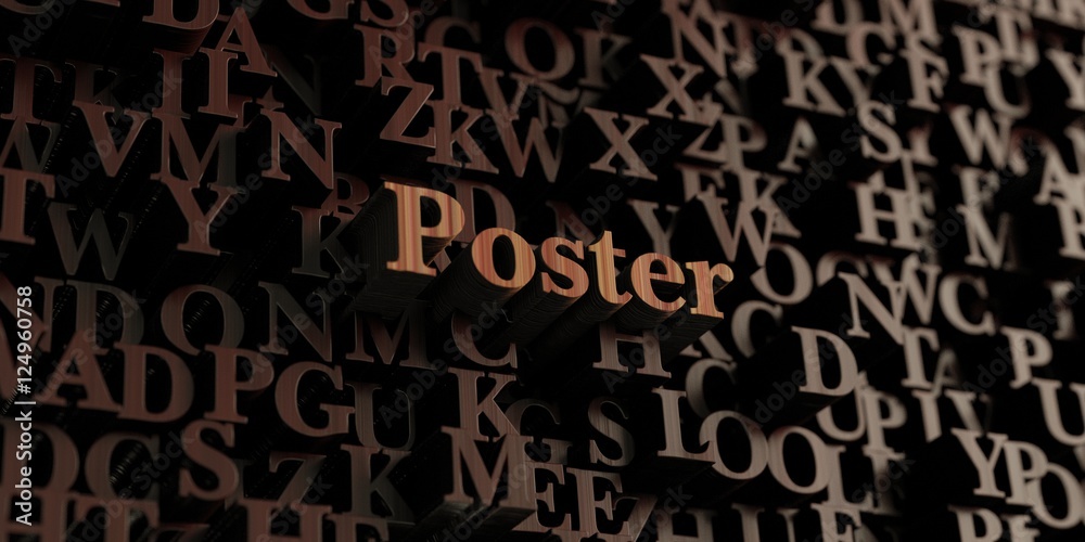 Poster - Wooden 3D rendered letters/message. Can be used for an online banner ad or a print postcard. Poster - Wooden 3D rendered letters/message. Can be used for an online banner ad or a print postcard.