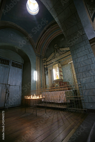 skylight candles n altar