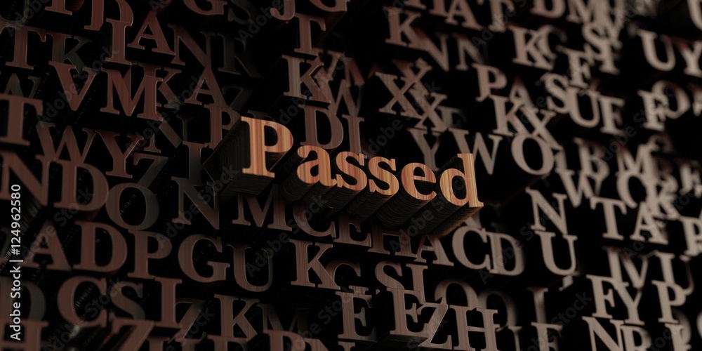 Passed - Wooden 3D rendered letters/message. Can be used for an online banner ad or a print postcard. Passed - Wooden 3D rendered letters/message. Can be used for an online banner ad or a print postcard.