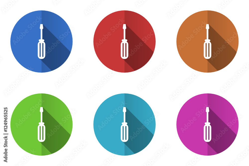 Flat design vector icon set Flat design vector icon set
