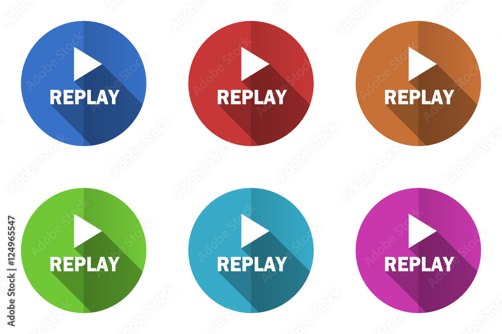 Flat design vector icon set Flat design vector icon set