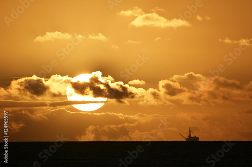 oil-rig clouds n sunset