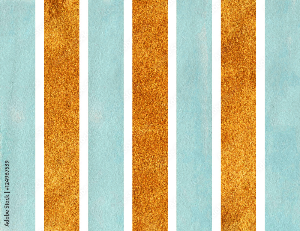 Fototapeta premium Watercolor striped background.