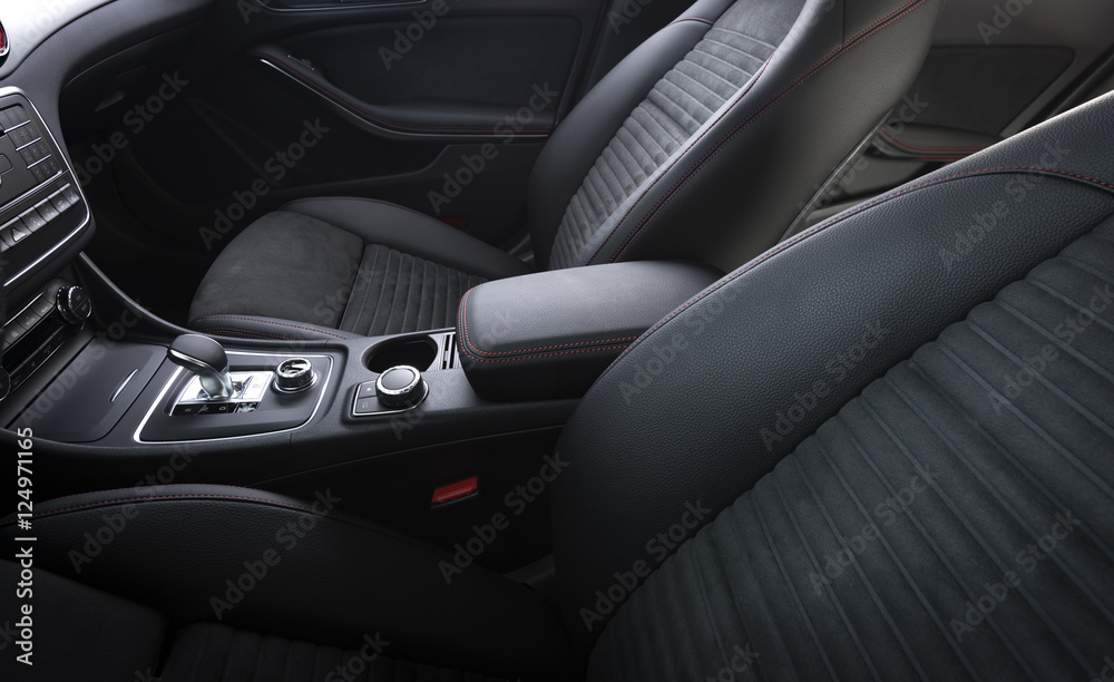 Modern sport car interior Modern sport car interior
