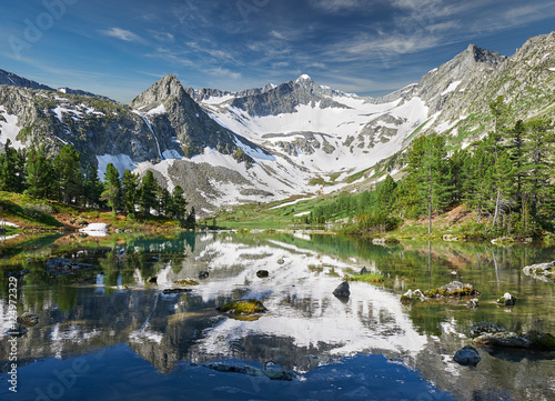 Fototapeta Naklejka Na Ścianę i Meble -  Beautiful summer landscape, Altai mountains Russia.