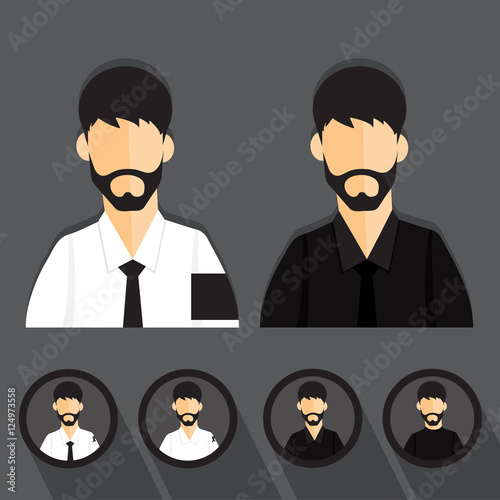 Men dressed in mourning