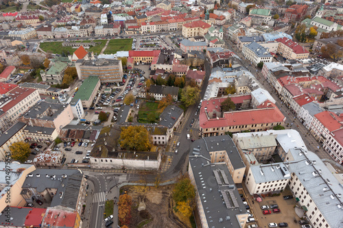 Panorama of old town in City of Lublin, Poland 
