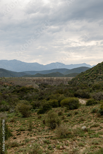 Portrait - Dam wall at Calitzdorp