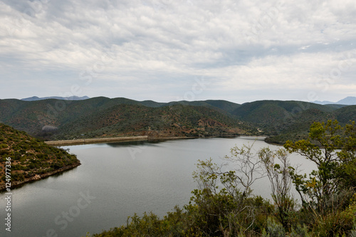 Bush view of the dam at Calitzdorp