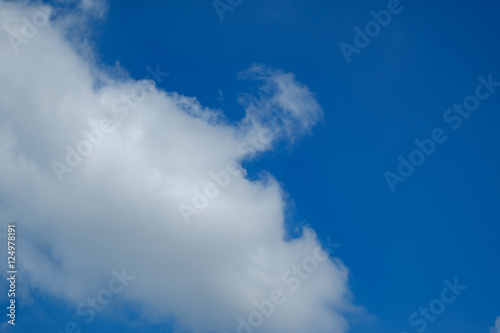 Blue sky with cloud background for backdrop background use