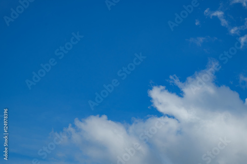 Blue sky with cloud background for backdrop background use
