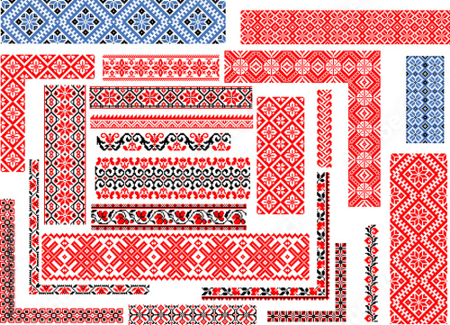 Set of Patterns for Embroidery Stitch