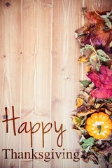 Composite image of happy thanksgiving