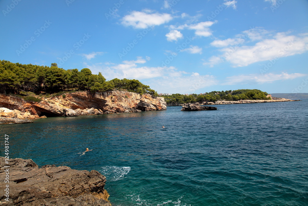 Bathing in Aegean Sea,Alonissos,Greece