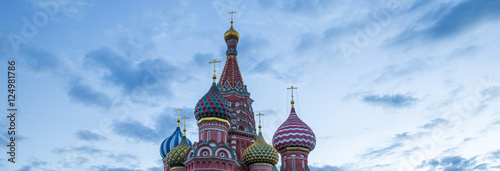 Saint Basil's cathedral on Red Square in Moscow, Russia