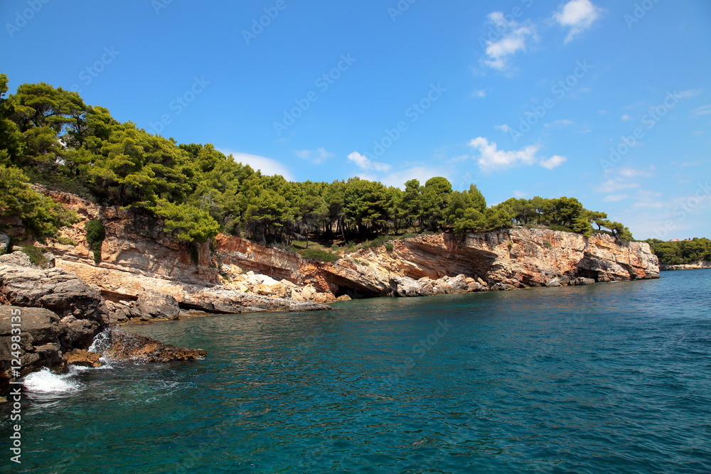 Alonissos Island shore,Greece