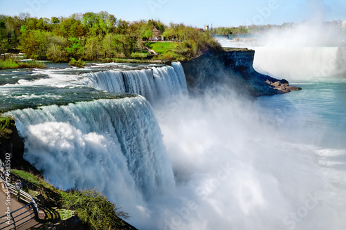 Niagara falls in the summertime