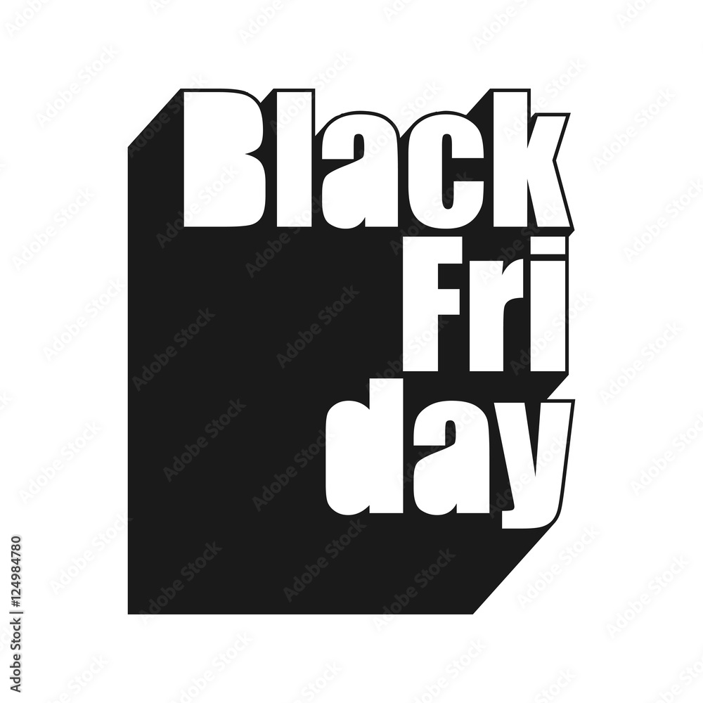 Black Friday. Black poster. Vector. Black Friday. Black poster. Vector.