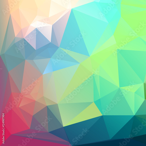 Colorful triangles - vibrant geometric background - eps 10 vector