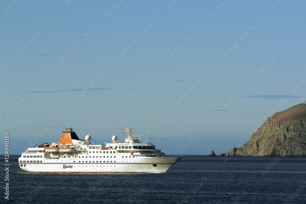 passenger cruise ship off the coast of Chukotka in Russia