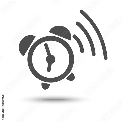 Ringing alarm clock icon