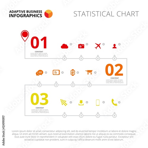 Three Points Diagram Slide Template
