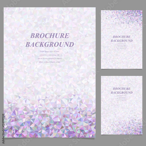 Modern abstract vector brochure template design