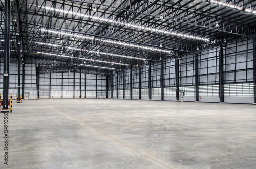 Interior of empty warehouse