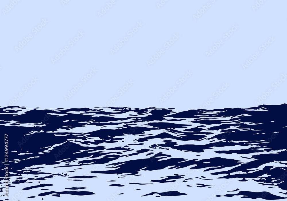 Naklejka premium Blue ocean.