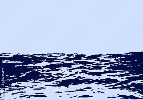 Blue ocean. 