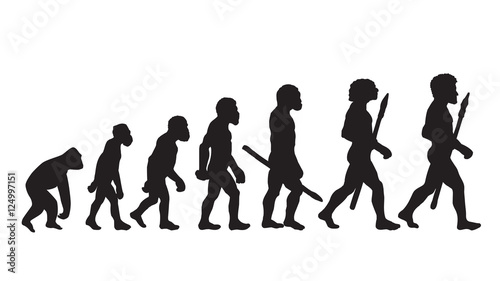 Human Evolution. Human Evolution Chart. Human Evolution Definition. Human Evolution Stages. Isolated Vector  Era  Neanderthal  Progress  Darwin Theory.