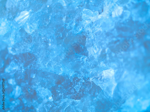 blue azure background and texture. crystal texture. abstract design