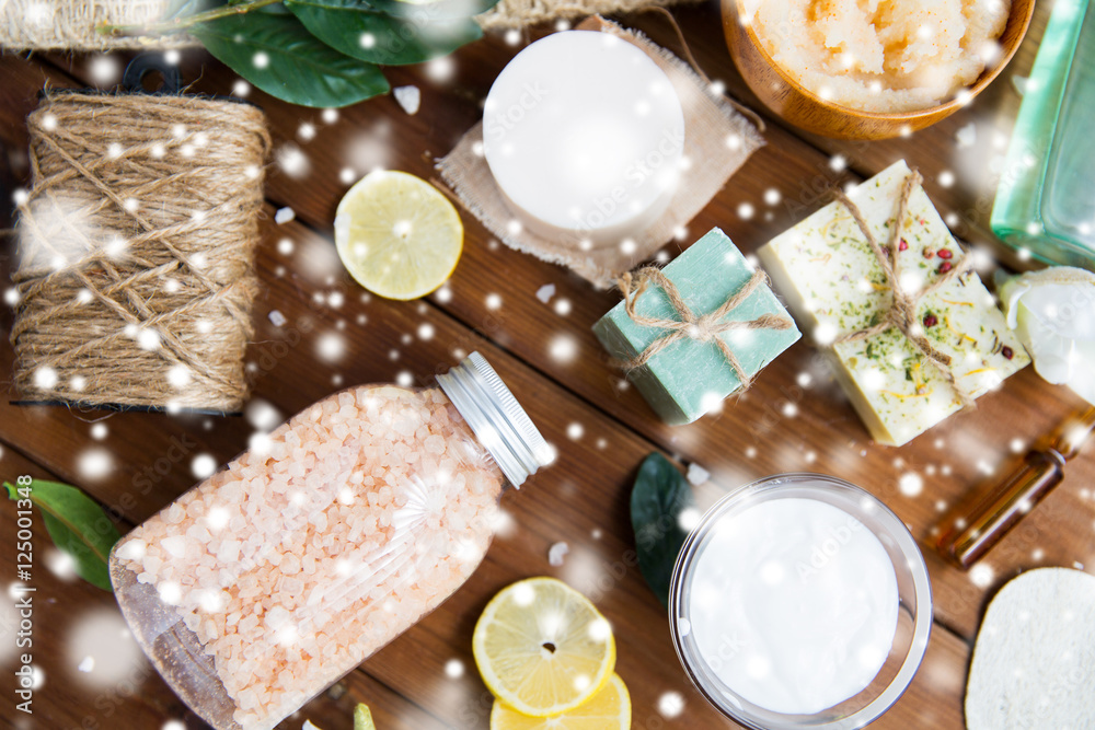 natural body care cosmetics on wood natural body care cosmetics on wood