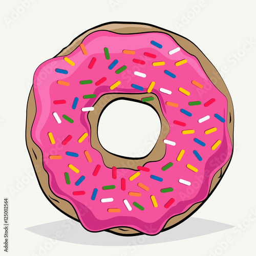 cartoon donut