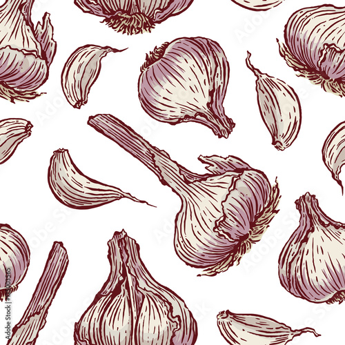 seamless Garlic background