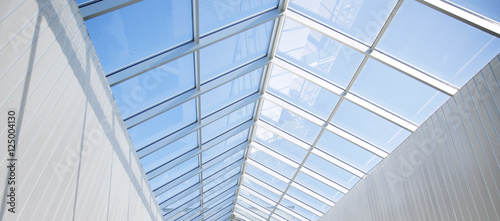 modern building or pavilion glass roof