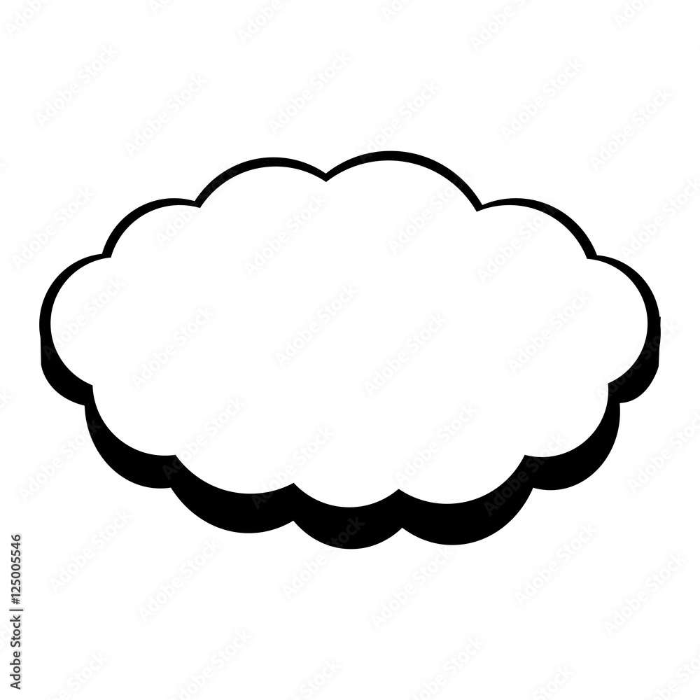 cartoon cloud icon image vector illustration design 