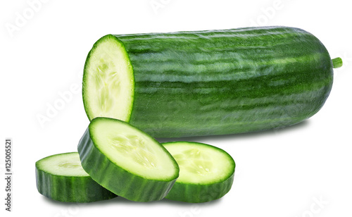 cucumber isolated on white