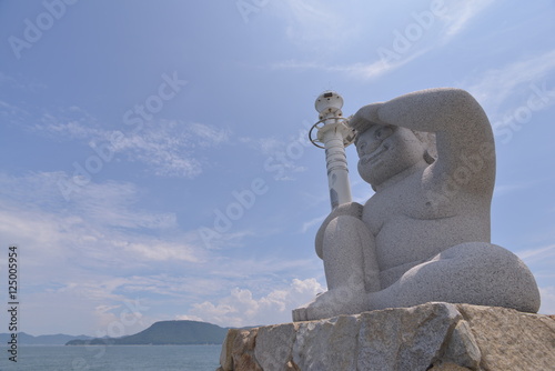 Spot Joki Port Onigashima Breakwater Lighthouse Japan photo