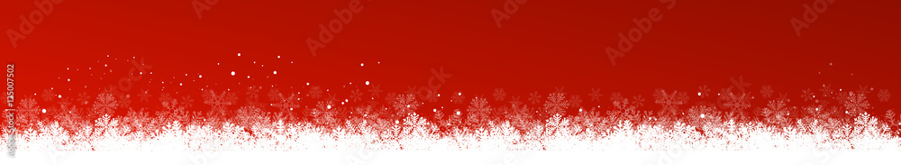 Panorama red christmas background