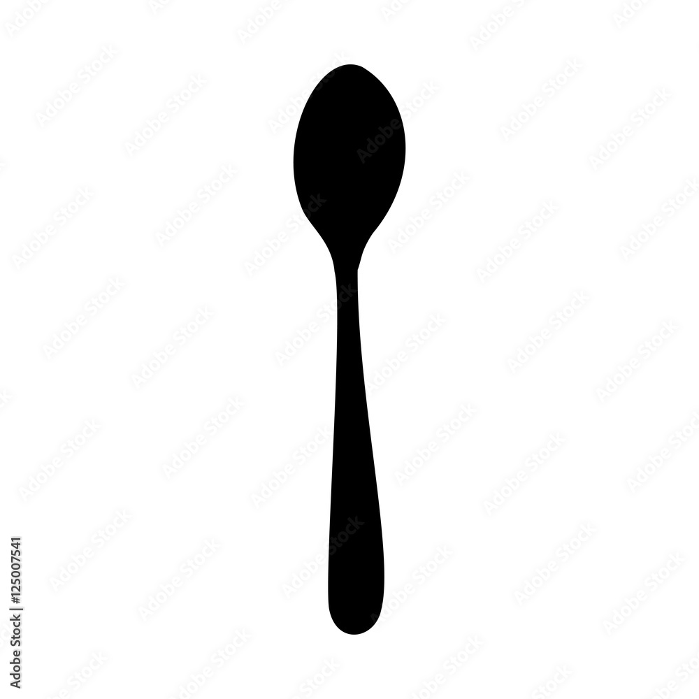 spoon cutlery icon image vector illustration design spoon cutlery icon image vector illustration design