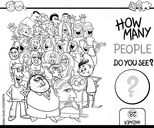 counting people coloring page