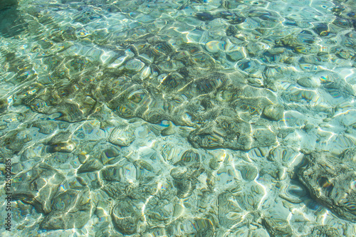 Crystal clear water of the tropical sea