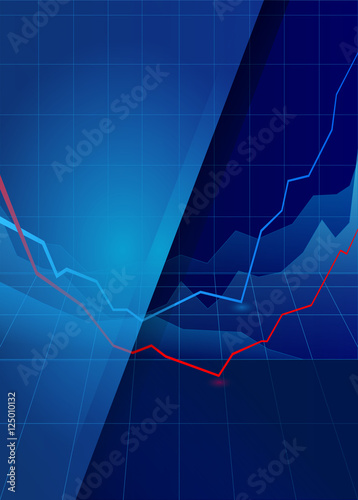 Abstract smooth blue report cover template design.