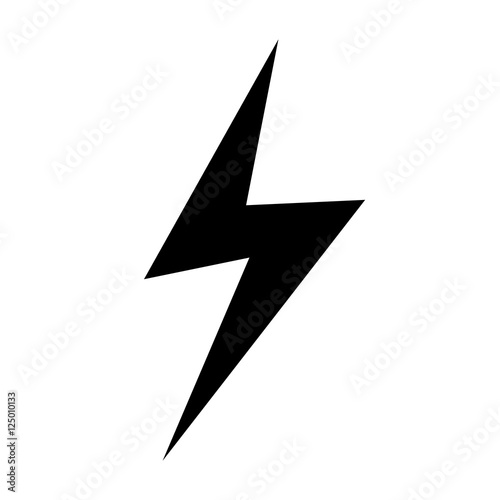 Lightning bolt icon illustration idesign