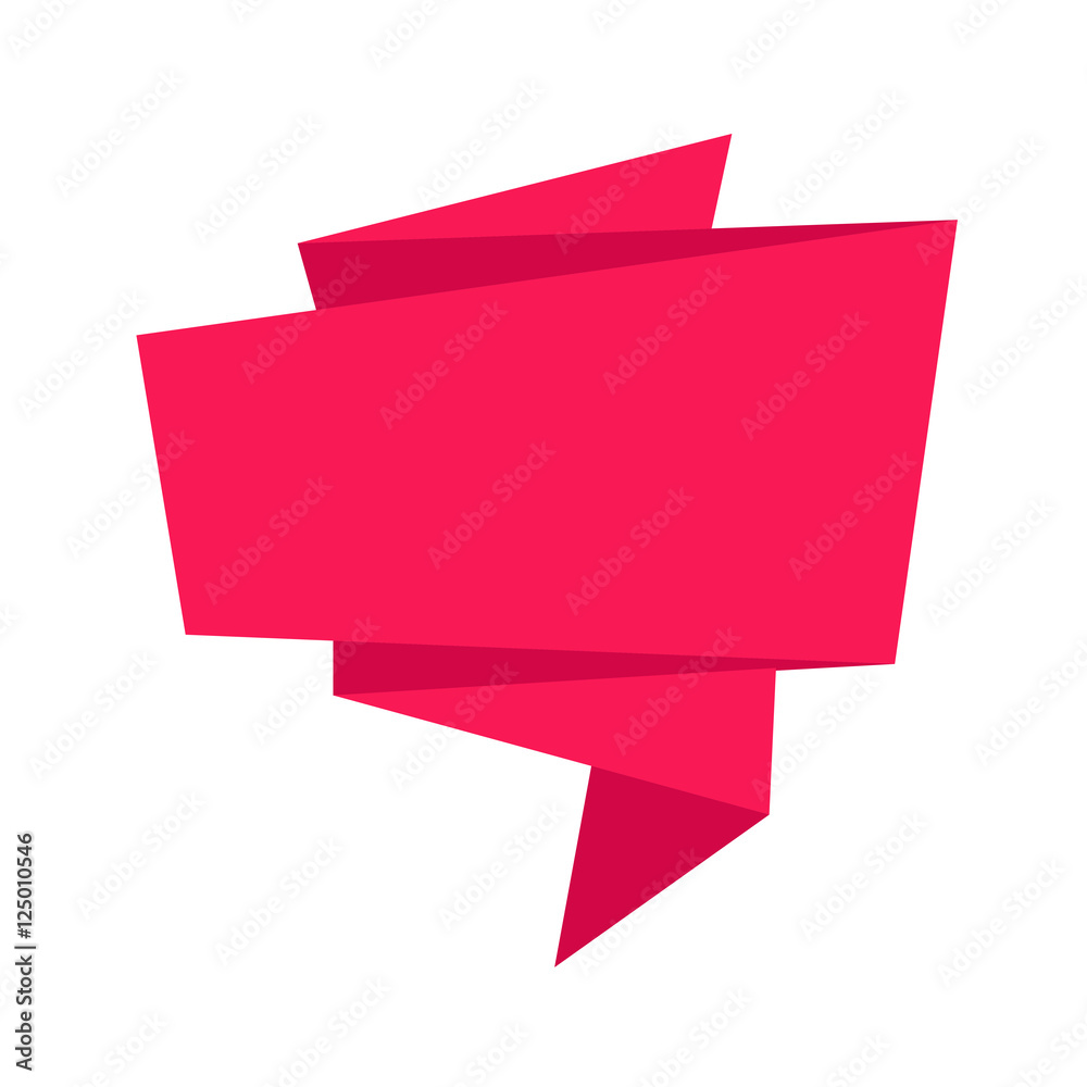 Abstract origami speech bubble icon illustration idesign Abstract origami speech bubble icon illustration idesign