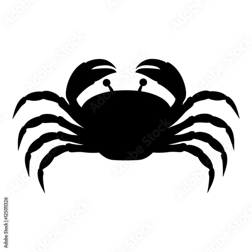 single crab icon image vector illustration design 