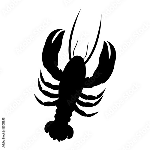 single lobster icon image vector illustration design 