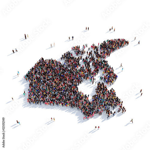 people group shape map Canada