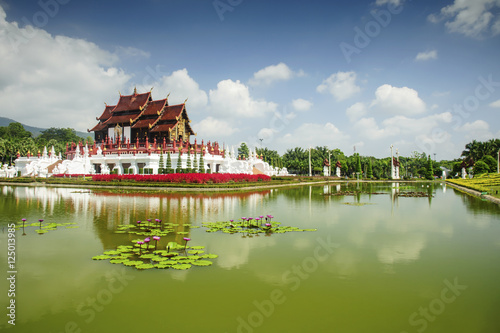 The Royal Pavilion  Ho Kham Luang  in Royal Park Rajapruek Chiang Mai  Thailand